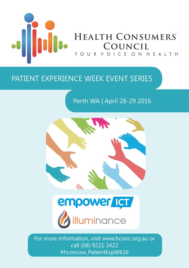 Patient Experience Week Event Series_Poster Health Consumers' Council